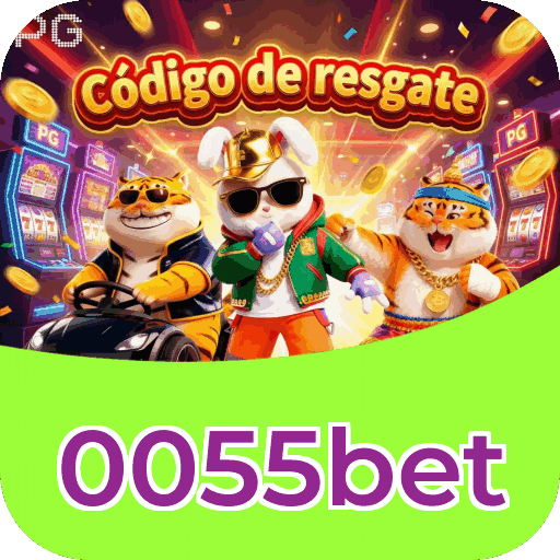 Interface do aplicativo 0055bet mostrando jogos disponíveis no iOS e Android